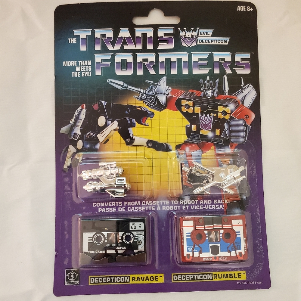 Transformers Ravage & Rumble G1 Vintage Reissue